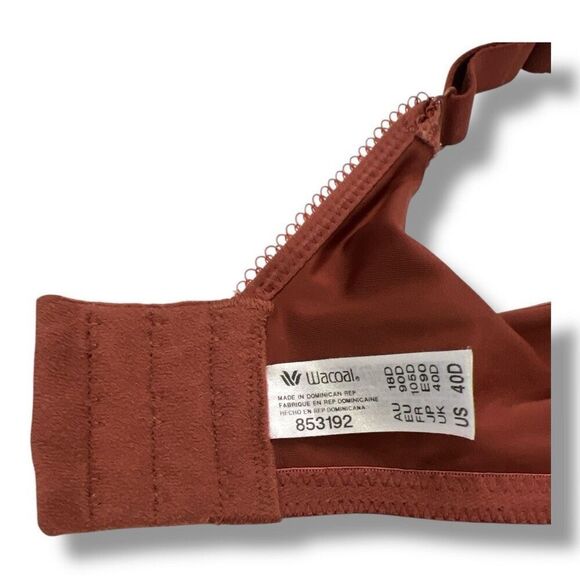 Wacoal Basic Beauty Underwire Bra Size 40D 853192 - Picture 3 of 5